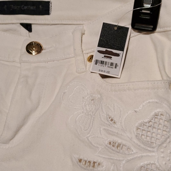 NWT Juicy Couture Black Label White Jean - Picture 6 of 6